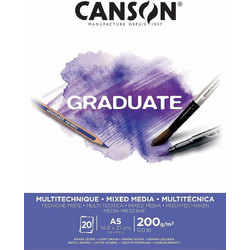 Canson Graduate Μπλοκ Σχεδίου A5 Mixed Media 200gr/m² 20 Φύλλα