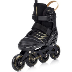 Meteor Buzzy Inline Αυξομειούμενα Rollers Μαύρα Χρυσά