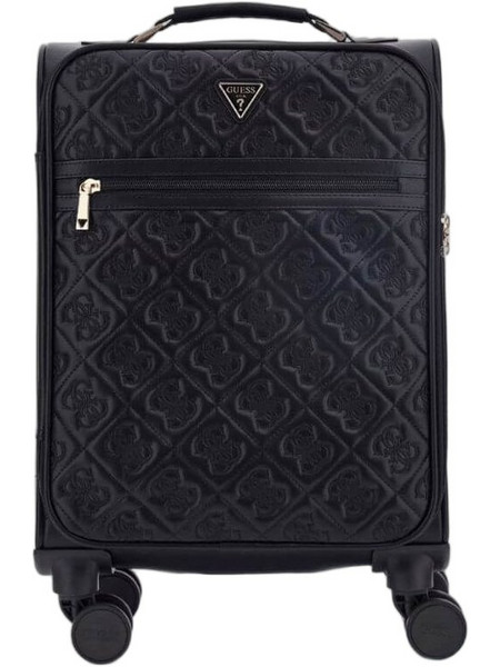 Guess HWQL96589830 Βαλίτσα Καμπίνας 54x36x23cm με 4 Ρόδες Μαύρη
