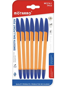 Motarro Σετ Στυλό Διαρκείας 0.7mm Μπλε 7τμχ MC214-1