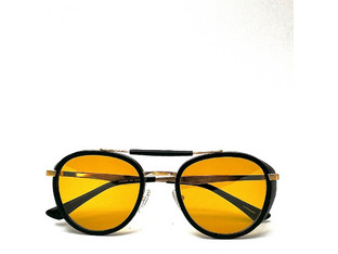 Epos STORM Ανδρικά Γυαλιά Ηλίου Aviator Μεταλλικά Χρυσά με Κίτρινο Φακό