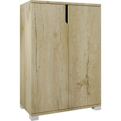 Hanah Home Παπουτσοθήκη Μοριοσανίδας Venedik Oak M60xΠ34xΥ97cm 469ORN1303