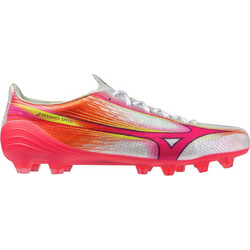 Mizuno Alpha III Elite Mix FG P1GC266264 Ποδοσφαιρικά Παπούτσια με Τάπες Λευκά Πορτοκαλί