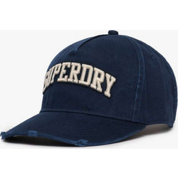 Superdry Ανδρικό Καπέλο Jockey Υφασμάτινο Navy Μπλε Varsity