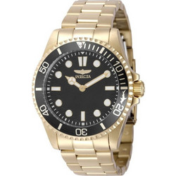 Invicta Pro Diver Ανδρικό Ρολόι με Χρυσό Μεταλλικό Μπρασελέ 49701