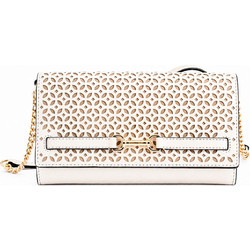 Michael Kors Γυναικείο Τσαντάκι Χιαστί Δερμάτινο Λευκό με Αλυσίδα 35S6G2ZC7YLTC