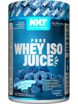NXT Nutrition Pure Whey ISO Juice Blue Raspberry Smoothie Πρωτεΐνη Ορού Γάλακτος Γράμμωσης 900gr