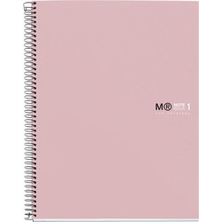 Miquelrius The Original Σπιράλ Τετράδιο Ριγέ A4 80 Φύλλων Ροζ 844.499665