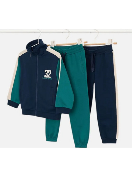 Mayoral Παιδικό Σετ Φόρμας Πετρόλ Navy Μπλε 16-04805-010