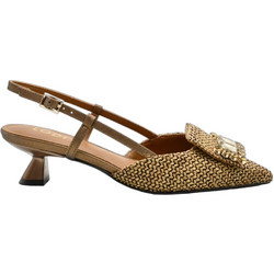 Lodi Γόβες Slingback Δερμάτινες με Λεπτό Χαμηλό Τακούνι Καφέ A-CASIOPEA-C3