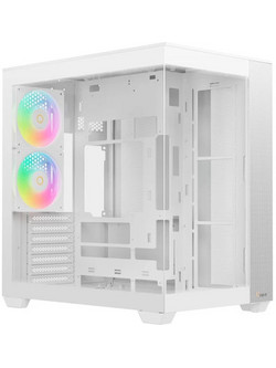 Ocypus Delta C74 White Gaming Midi Tower Κουτί Υπολογιστή RGB με Πλαϊνό Παράθυρο