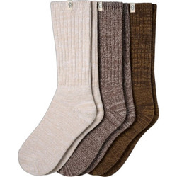 UGG Γυναικείες Κάλτσες Καφέ Μπεζ 3Pack 1119874-000M