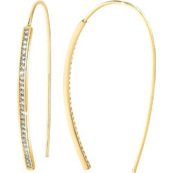 So Charm Γυναικεία Σκουλαρίκια Κρεμαστά Xρυσά με Swarovski BS2114-DORE