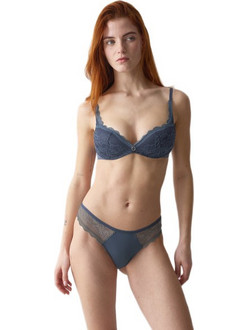 Triumph Comfort Allure Σουτιέν Push Up με Μπανέλα Μπλε 10229143