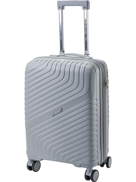RCM 139 Βαλίτσα Καμπίνας 55x35x22cm με 4 Ρόδες Ασημί
