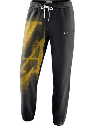 Nike NBA Los Angeles Lakers Ανδρικό Παντελόνι Φόρμας Fleece με Λάστιχο Μαύρο IQ1500-010