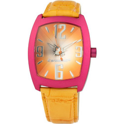 Chronotech Ανδρικό Ρολόι με Κίτρινο Δερμάτινο Λουράκι CT2050M-06
