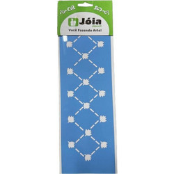 Joia Στένσιλ Σχέδια Ρόμβοι & Φύλλα 10x30cm J-0000010