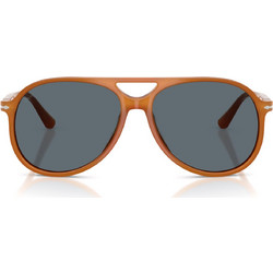 Persol PO3403S 1249R5 Ανδρικά Γυαλιά Ηλίου Aviator Κοκάλινα Καφέ με Μαύρο Φακό