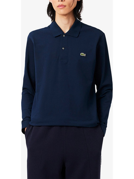 Lacoste Ανδρική Μπλούζα Polo Μακρυμάνικη Navy Μπλε 3PH3508-166