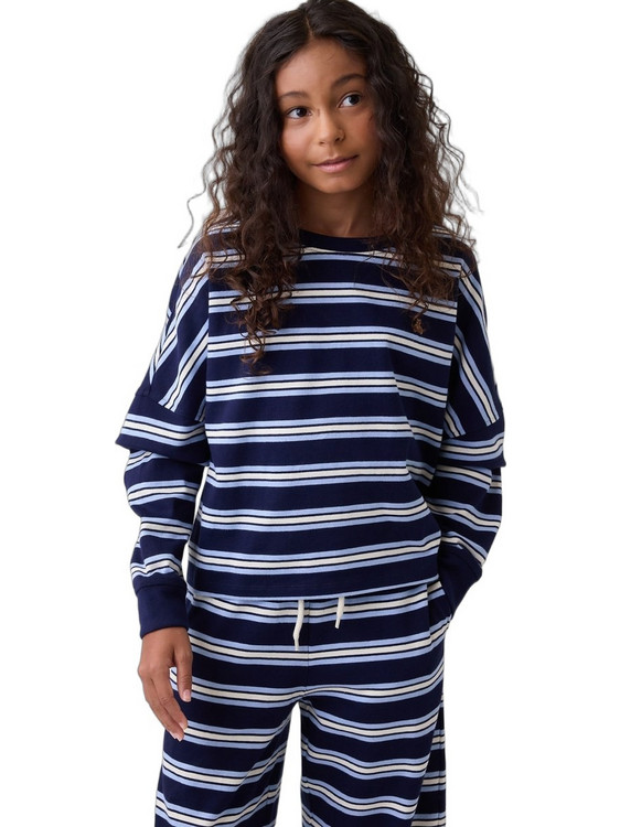 Gap Παιδικό Φούτερ Navy Μπλε Λευκό 908917001
