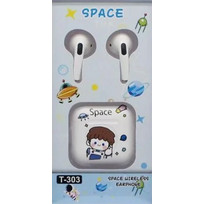 T-303 Ακουστικά Bluetooth In Ear White Blue