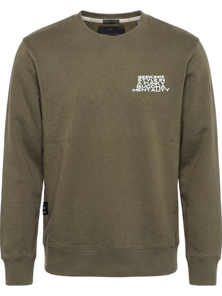 Funky Buddha Ανδρικό Φούτερ Χακί FBM014-033-06