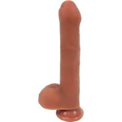 Passion Labs Fereri Ρεαλιστικό Dildo με Βεντούζα & Όρχεις 23cm Καφέ