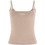 Guess Jasmine Γυναικείο Καλοκαιρινό Crop Top Μπεζ V6GP18K3470-A10L