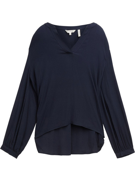 Tom Tailor Γυναικείο Χειμερινό Top Navy Μπλε 1043217-10668