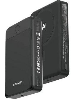 Lenyes PW1008D Wireless Power Bank 10000mAh 20W με Θύρα USB-C Black