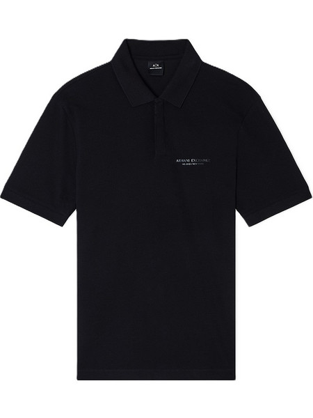 Armani Exchange Ανδρική Μπλούζα Polo Κοντομάνικη Μαύρη XM001286AF10366UC001