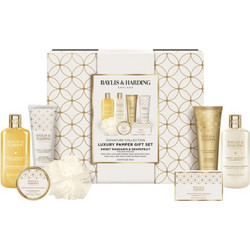 Baylis & Harding Sweet Mandarin & Grapefruit Shower Gel 300ml + Shower Cream 300ml + Hand & Nail Cream 130ml + Body Milk 130ml + Bath Salts 100gr + Soap Bar 100gr + Sponge