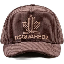 Dsquared2 Ανδρικό Καπέλο Jockey Κοτλέ Καφέ BCM103210908133