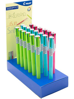 Pilot Supergrip G4 Στυλό Gel 1mm Πολύχρωμο 36τμχ
