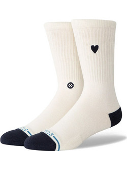 Stance Heart Γυναικείες Κάλτσες Εκρού με Σχέδια W556C26HEA-CVS