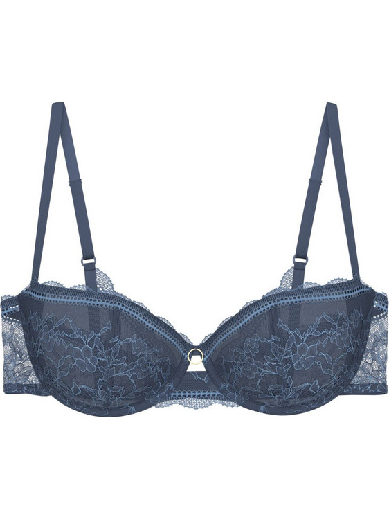 Triumph Comfort Allure Σουτιέν Balconette με Μπανέλα Μπλε 10226412-7873