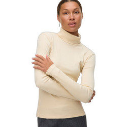 Vero Moda Γυναικείο Χειμερινό Crop Top Βαμβακερό Μπεζ 10323753