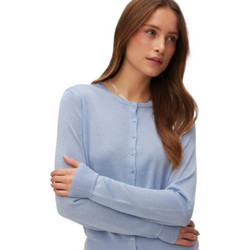 Vero Moda Γυναικεία Ζακέτα Πλεκτή Κοντή με Κουμπιά Γαλάζια 10339891