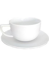 Aria Trade Σετ Φλιτζάνια Cappuccino Κεραμικά Λευκό AT0000690