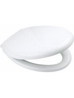 Gloria Porta Καπάκι Λεκάνης Οβάλ Πλαστικό Soft Close Λευκό 44x37cm 17-0259