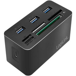 LogiLink CR0046 USB Hub 3.0 USB-C με 8 Θύρες USB-A / Card Reader