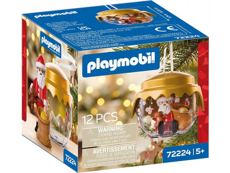 Playmobil Christmas Χριστουγεννιάτικο Στολίδι Μπάλα Άη Βασίλης για 4+ Ετών 72224