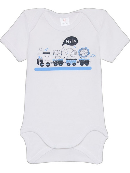 Pretty Baby Φορμάκι Εσώρουχο Κοντομάνικo για Αγόρι Λευκό 34885-2-685
