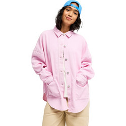Roxy Kick Back Γυναικείο Μπουφάν Σακάκι Μακρύ Ροζ ERJWT03697-PEZ0