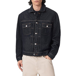 AllSaints Union Tigres Ανδρικό Μπουφάν Τζιν M047OF-RINSE WASH INDIGO