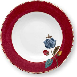 Pip Studio Blooming Tales Dark Red Πιάτο Βαθύ Πορσελάνης 21.5cm 51001585