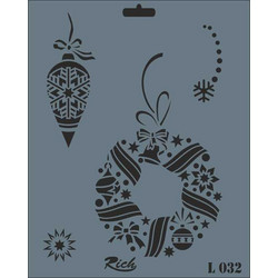 Rich Στένσιλ Σχέδια Christmas 20x25cm 032
