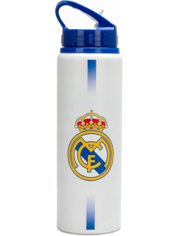 Real Madrid Παιδικό Παγούρι Αλουμινίου Λευκό Μπλε 750ml