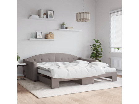 vidaXL Τριθέσιος Καναπές Κρεβάτι Ταμπά 223x90x75cm 3197556
